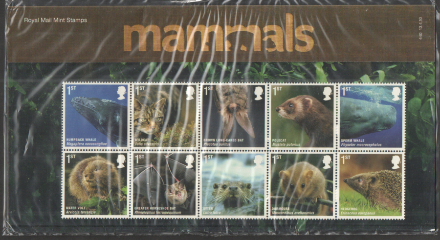 (image for) 2010 Mammals Royal Mail Presentation Pack 440